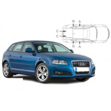 Sonnenschutz Blenden für Audi A3 (Typ 8P) 5 Türen Sportback 2003-2012