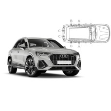 Sonnenschutz Blenden für Audi Q3 Sportback 2019-