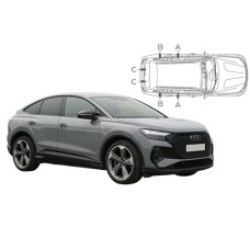 Sonnenschutz Blenden für Audi Q4 Sportback 2022-