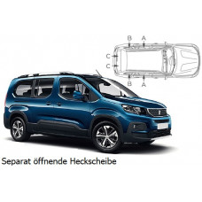 Sonnenschutz Blenden Set für Peugeot Rifter L2 2018-