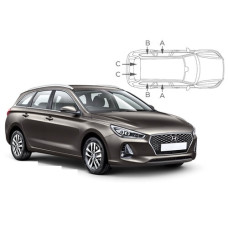 Sonnenschutz Blenden für Hyundai i30 PD Kombi 2017-