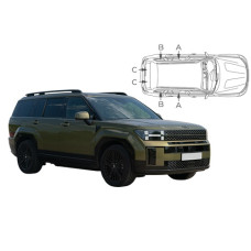 Sonnenschutz Blenden für Hyundai Santa Fe (Typ MX5) 2024-
