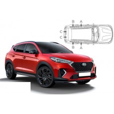 Sonnenschutz Blenden für Hyundai Tucson TL Facelift 2018-2021