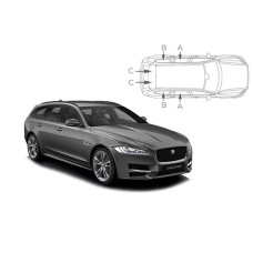Sonnenschutz Blenden für Jaguar XF Sportbrake Kombi 2017-