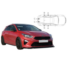 Sonnenschutz Blenden für Kia Ceed 5 Türen (Schrägheck, Typ CD) 2018-