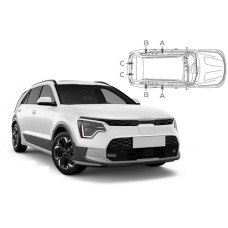 Sonnenschutz Blenden für Kia Niro 5 Türen 2022-