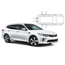 Sonnenschutz Blenden für Kia Optima Sportwagon (Typ JF) 2015-2020