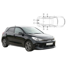 Sonnenschutz Blenden für Kia Rio YB 5 Türen 2016-2023