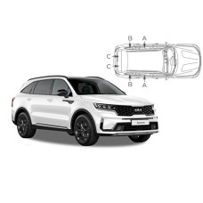 Sonnenschutz Blenden für Kia Sorento (MQ4) 5 Türen 2021-