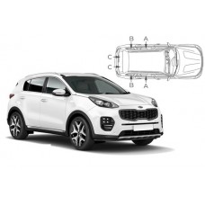 Sonnenschutz Blenden für Kia Sportage QL 5 Türen 2015-2021