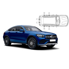 Sonnenschutz Blenden für Mercedes-Benz GLC Coupé (Typ C253) 2016-2023