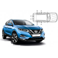 Sonnenschutz Blenden für Nissan Qashqai 5 Türen 2018-2021 (Facelift)