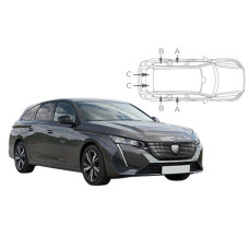 Sonnenschutz Blenden für Peugeot 308 SW Kombi 2021-