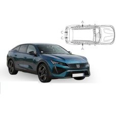 Sonnenschutz Blenden für Peugeot 408 5 Türen 2023-