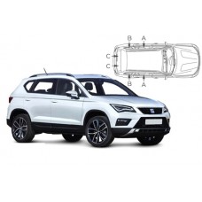 Sonnenschutz Blenden für Seat & Cupra Ateca 5 Türen 2016-