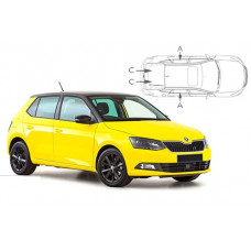 Sonnenschutz Blenden für Skoda Fabia (Typ NJ) 5 Türen 2015-2021