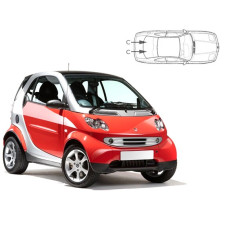 Sonnenschutz Blenden für Smart Fortwo 2000-2007