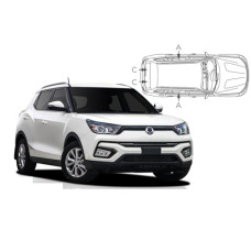 Sonnenschutz Blenden für Ssangyong Tivoli 2015-2023