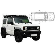 Sonnenschutz Blenden für Suzuki Jimny 3 Türen 2018-