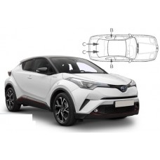 Sonnenschutz Blenden für Toyota C-HR 5 Türen 2017-