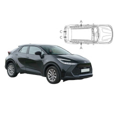 Sonnenschutz Blenden für Toyota C-HR 5 Türen 2023-
