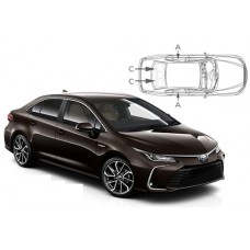 Sonnenschutz Blenden für Toyota Corolla 4 Türen 2018-