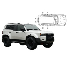 Sonnenschutz Blenden für Toyota Land Cruiser J250 Prado 5 Türen 2023-