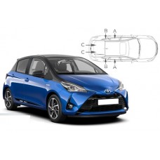 Sonnenschutz Blenden für Toyota Yaris (XP150) 5 Türen 2017-2019