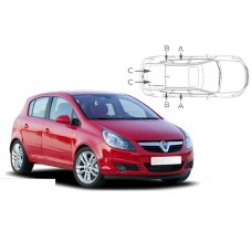 Sonnenschutz Blenden für Opel Corsa D 5 Türen 2006-2014