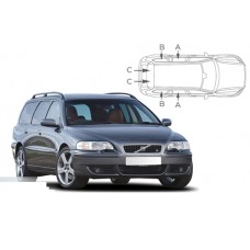 Sonnenschutz Blenden für Volvo V70 Kombi 2000-2007