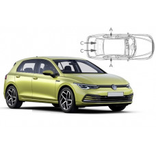 Sonnenschutz Blenden für Volkswagen Golf 8 - 5 Türen 2020-