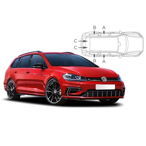 Volkswagen Golf 7 Variant  Scheibentönung ohne Folie