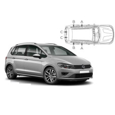 Sonnenschutz Blenden für Volkswagen Golf Sportsvan 2014-2020