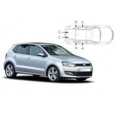 Sonnenschutz Blenden für Volkswagen Polo (Typ 6R/6C) 5 Türen 2009-2017